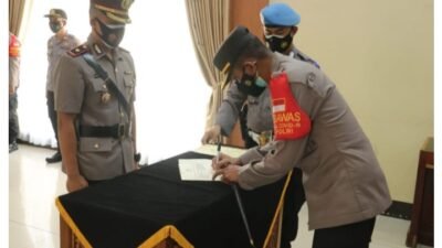 Polrestro Kota Tangerang Gelar Sertijab dan Acara Lepas Sambut Kasat Reskrim