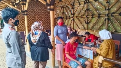 Kejar capaian target 100 persen Polresta Bogor Kota Gelar Vaksin Keliling