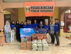 Ratusan Sembako Disalurkan KNPI Provinsi Lampung Untuk Korban Banjir dan Longsor di Semaka