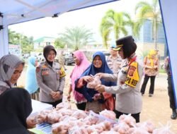 Polres  Dan Pemkab Pesawaran Gelar Pasar Murah Ramadhan 